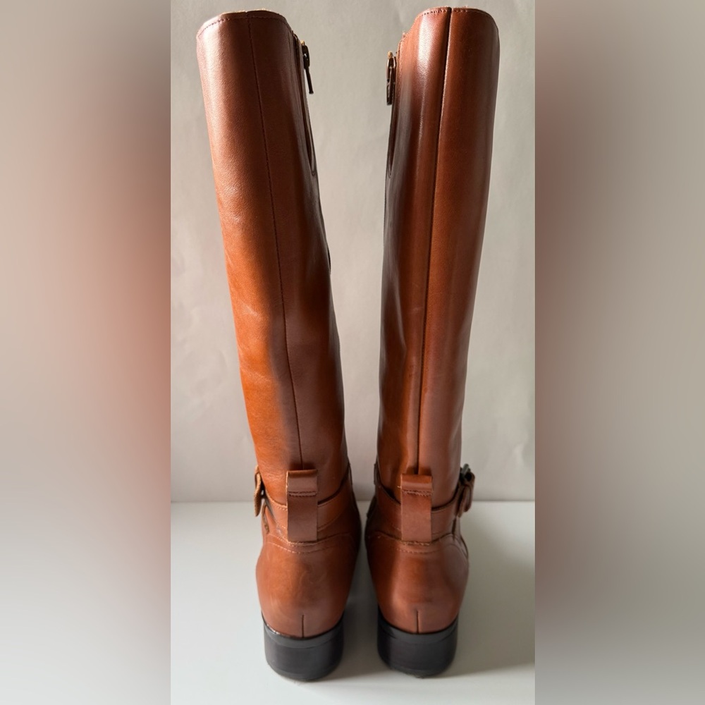Naturalizer Rena Leather Riding Boot Brown Women’s Size EU 39 / US 8.5 - Picture 5 of 10